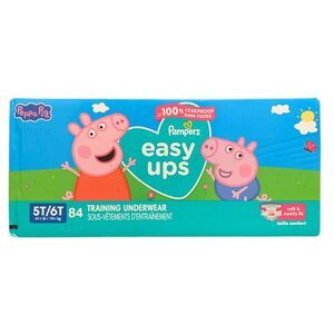 Pampers Easy Ups Training Underwear, Leakproof, 5T/6T (41+lbs.), 84ct.